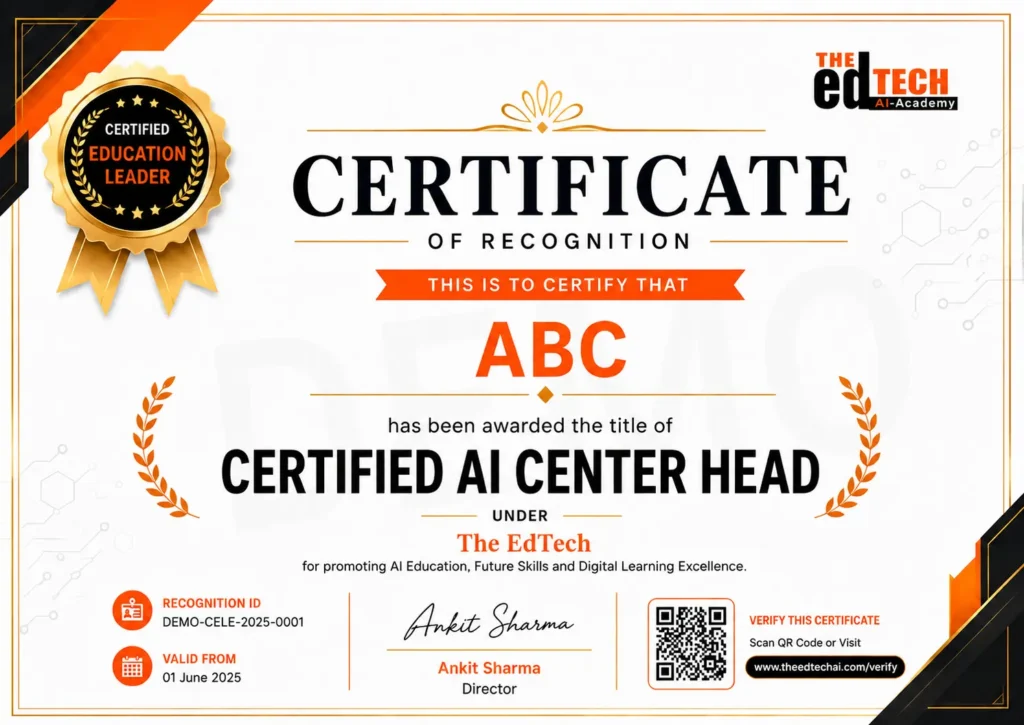 The EdTech Certified AI Center Head